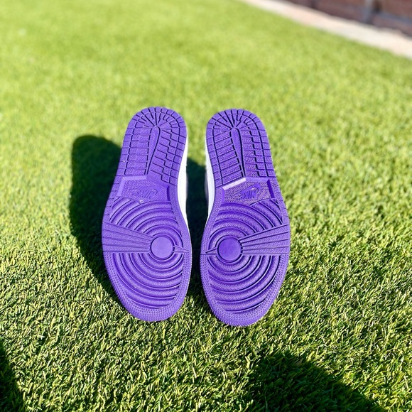 Jordan Women's Athletic Shoes - White and Purple - Picture 8 of 8